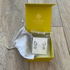Kendra Scott Silver Starburst Earrings
